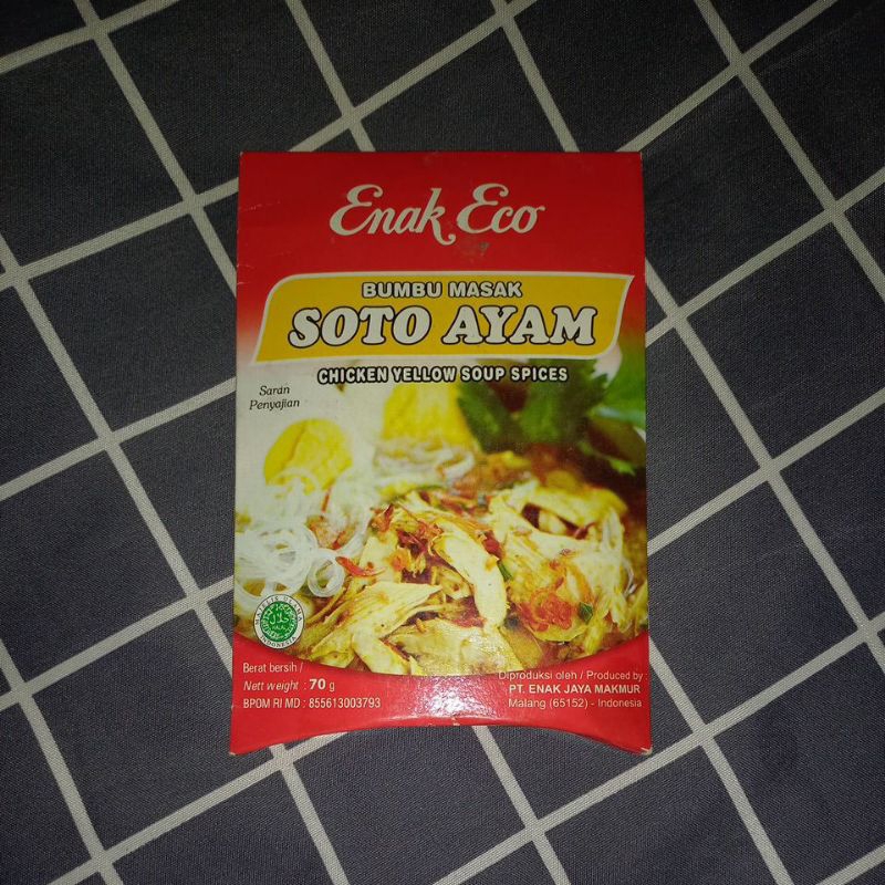 

Enak Eco Bumbu Masak Instan Soto Ayam Nasi Goreng Ayam Goreng 70gr