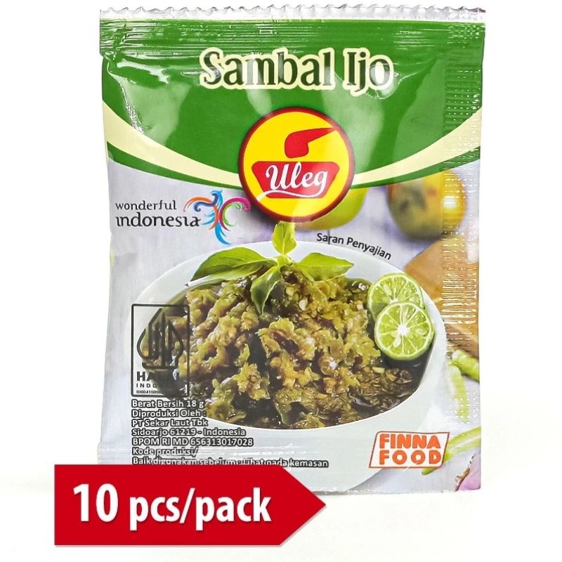 

finna food sambel uleg isi 10 sachet per pack(sambal ijo)