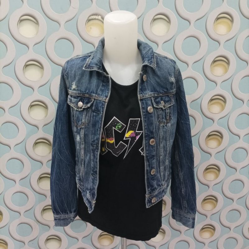 JAKET JEANS WANITA AMERICAN EAGLE ORIGINAL SIZE S JJW067