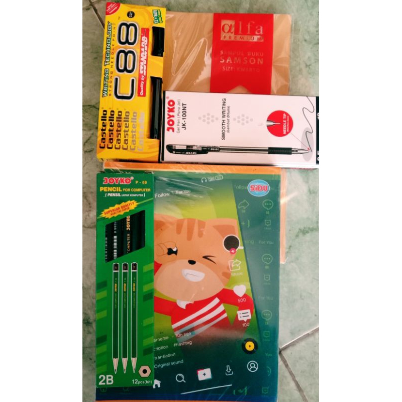 

PAKET ALAT TULIS BUKU SIDU + PEN JOYKO + PEN STANDAR + SAMPUL COKLAT