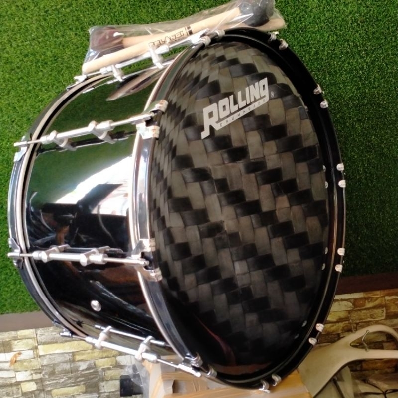Bass Drum 14 16 18 20 22 24 Inch ( Lug PIPA ) Bassdrum Drumband Drum Band