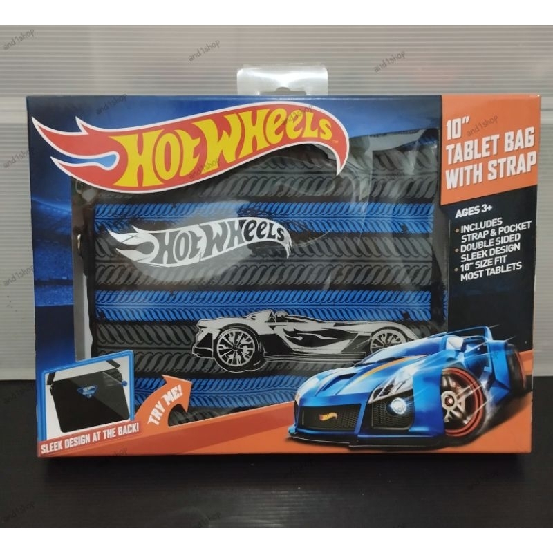 TAS SLEMPANG HOTWHEELS TABLET 10"