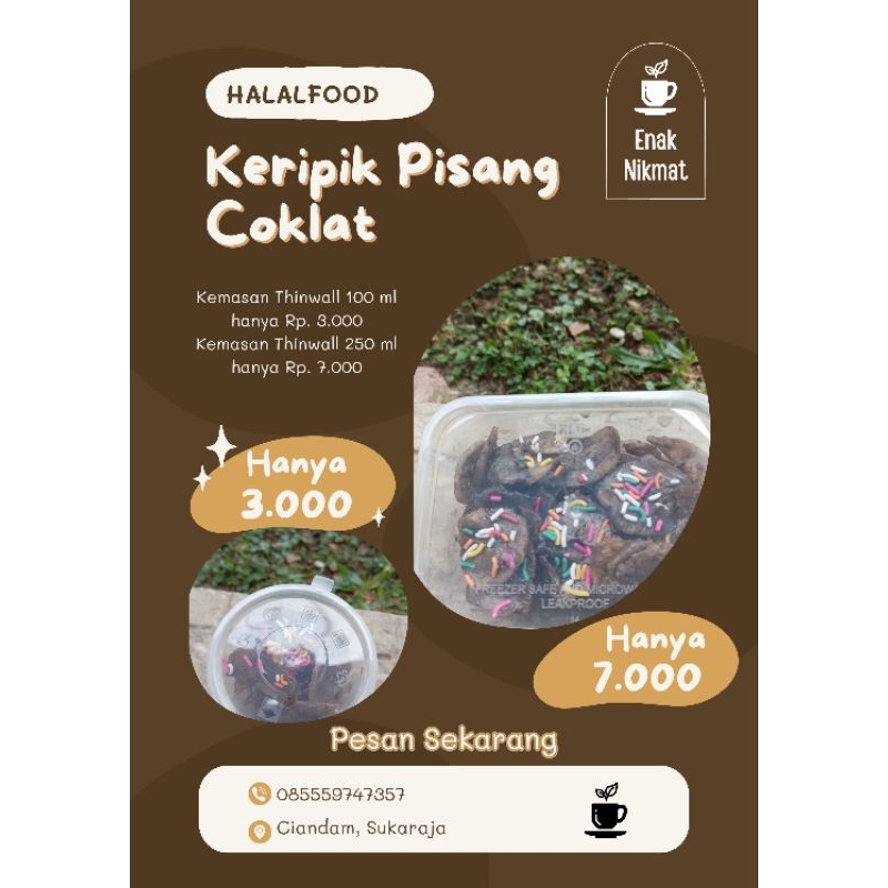 

keripik Pisang Coklat Murah