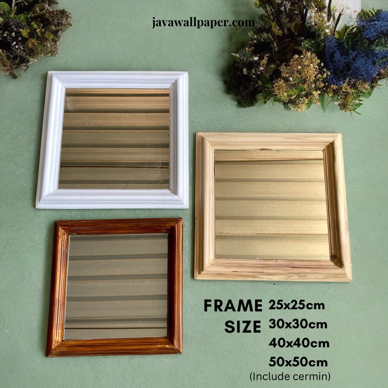 Bingkai Cermin Wall moulding Pigura Frame Kaca Aesthetic Hiasan Dinding Minimalis