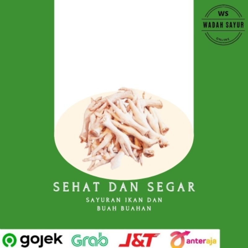 

Ceker Ayam Segar ( 250 Gram ) | Wadah Sayur Bogor