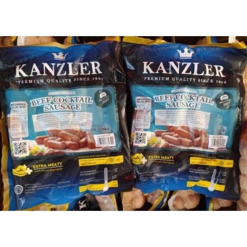 

Kanzler Beef Cocktail 500 gr Sosis Sapi Sosis Premium