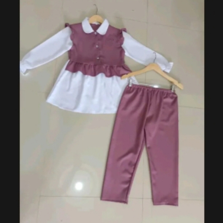 CHIKA ONE SET ANAK/SETELAN ANAK BAHAN CRINKLE/BAJU ANAK KEKINIAN/SETELAN ANAK TERBARU