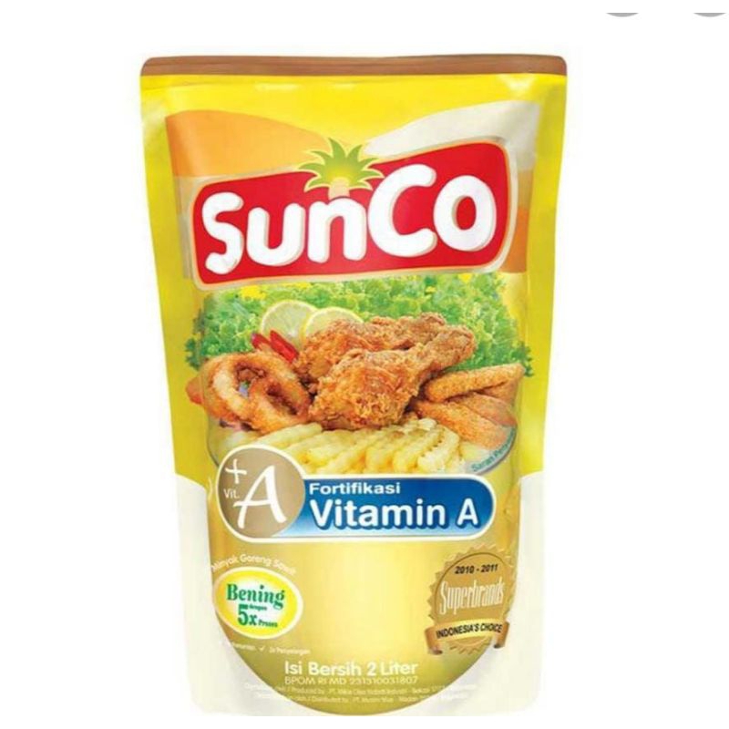 

Minyak goreng 2 liter Sunco