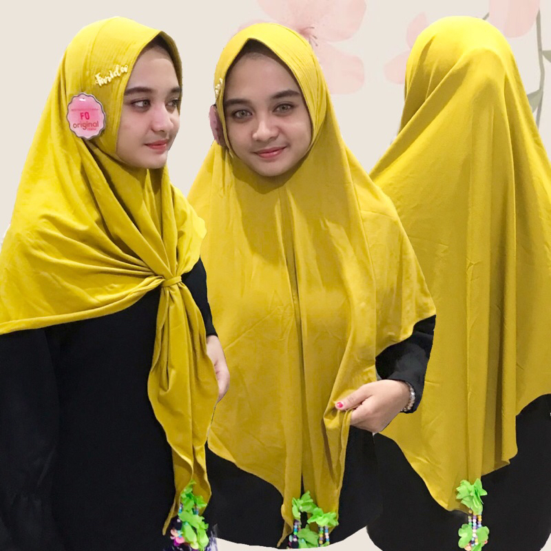 Ayraa Hijab❣️ Jilbab Segitiga Instan Bergo Melody Jersey Barbara Original FO Hijab