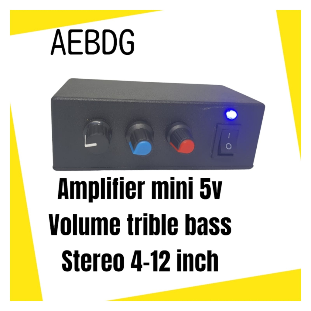 AMPLI MINI bluetooth 5 VOLT bass treble volume / AMPLIFIER CLASS D