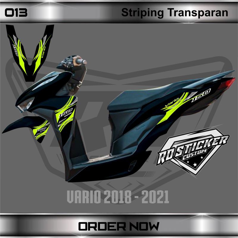 sticker vario. striping transparan new vario 150