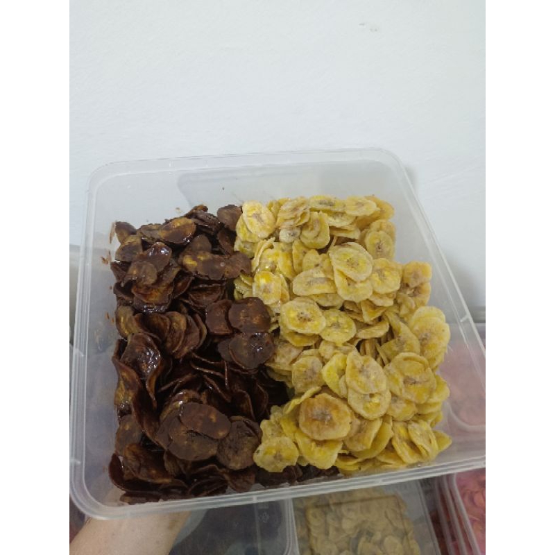 

keripik pisang lumer coklat mix tiramisu 500gr