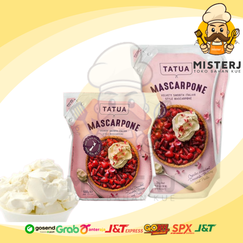 

Tatua Mascarpone 500gr | 1kg | STOK TERBATAS | Mascarpone Terlaris | Tatua Mascarpone Cheese TANPA ES BATU