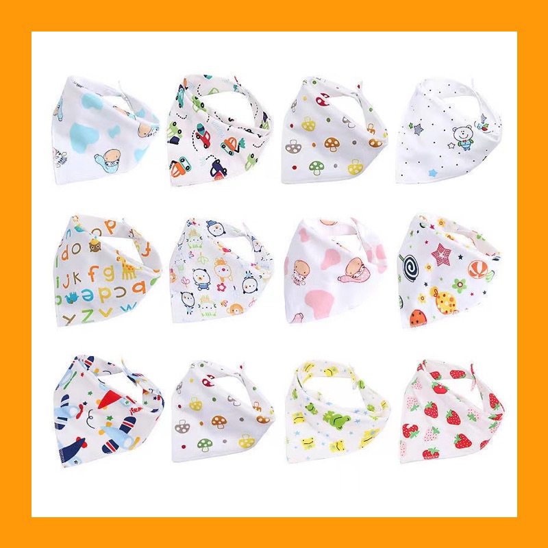 SEGITIGA SLABBER Anak Tatak Selampe Penahan Iler Liur Koboy Celemek Sarung Tangan Murah COD / Tataka