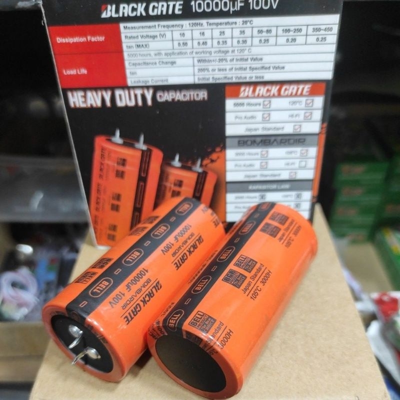 Elco Bombardir Blackgate 100v 10000uf Kapasitor Elko 10000uf 100v
