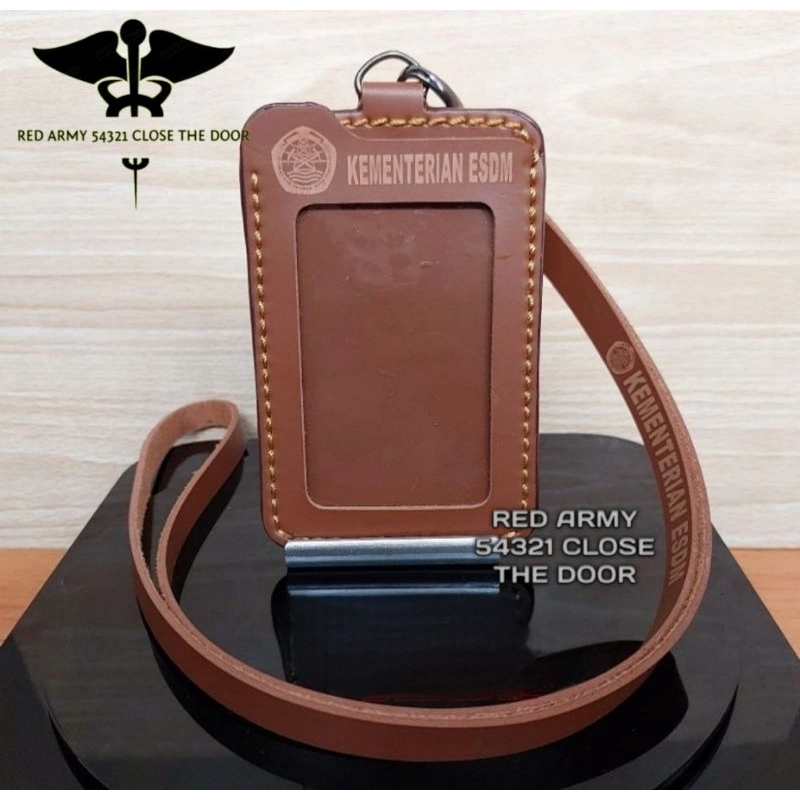 ID Card Holder Tali Lanyard Name Tag Logo KEMENTERIAN ESDM