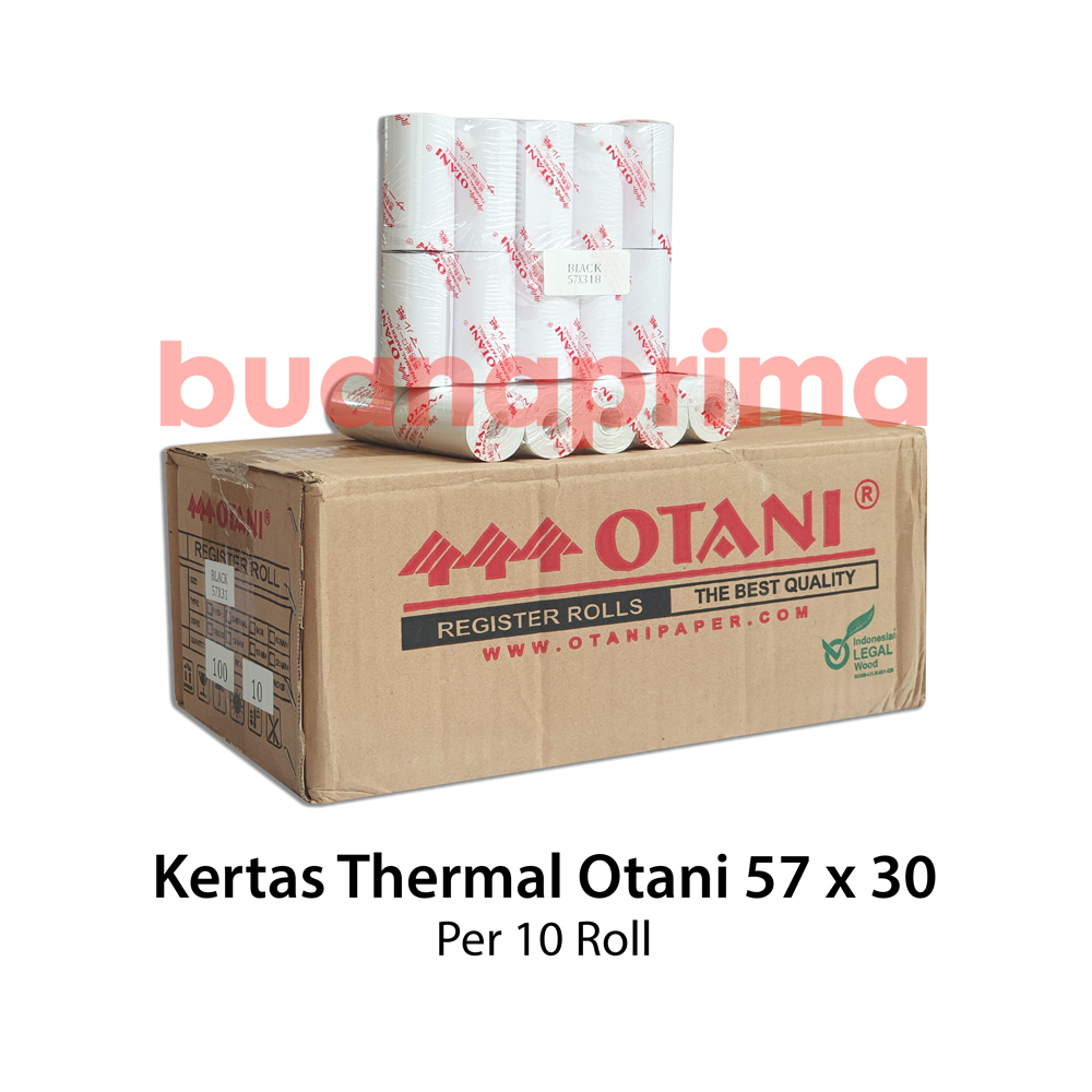 

Kertas Thermal Otani 57x31 isi 10 roll Struk Paper 57 x 31Kasir