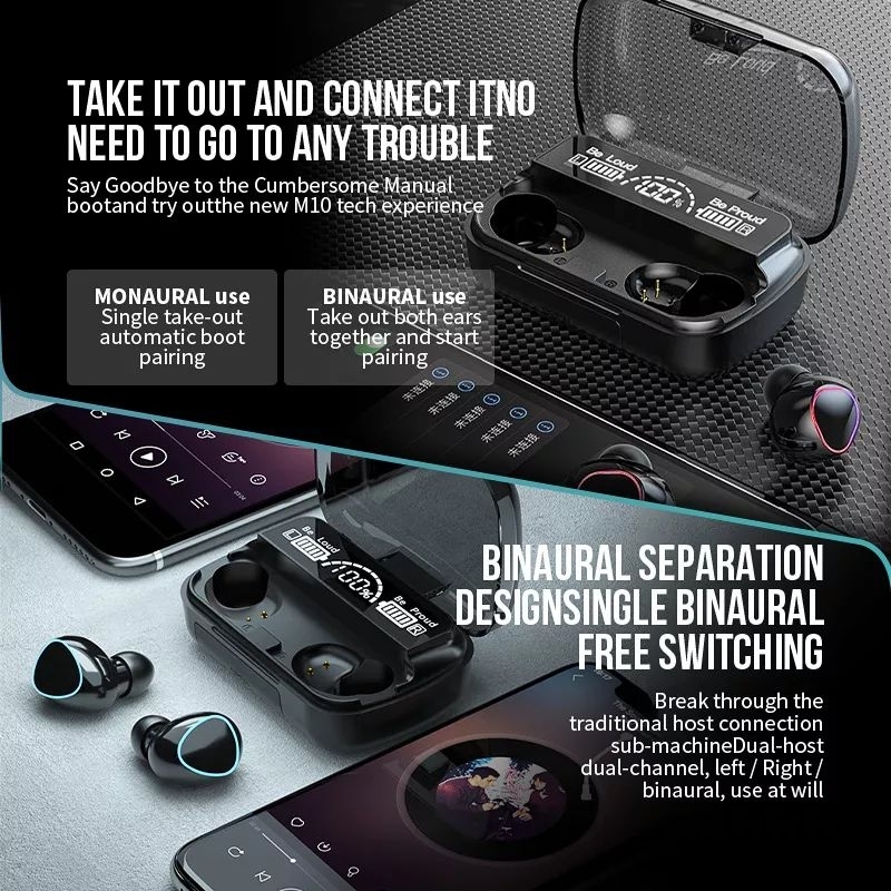 M10 TWS earphone wireless