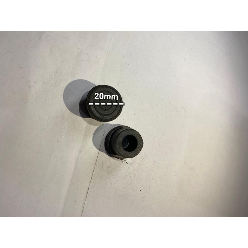 karet tutup/kaki besi pipa 3/4"inch
