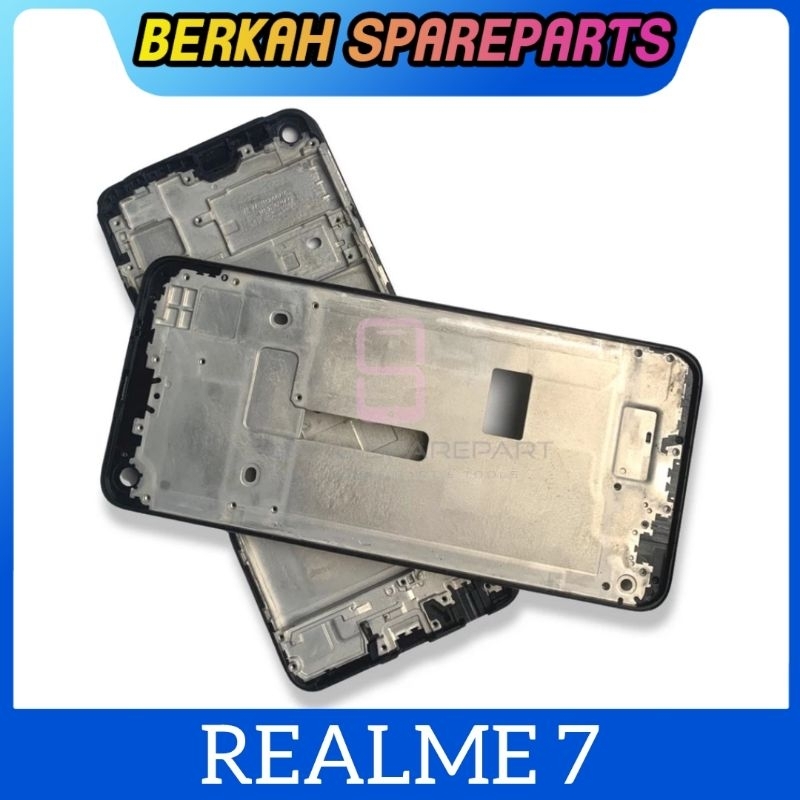 FRAME TULANG LCD REALME 7 TATAKAN DUDUKAN LCD ORIGINAL