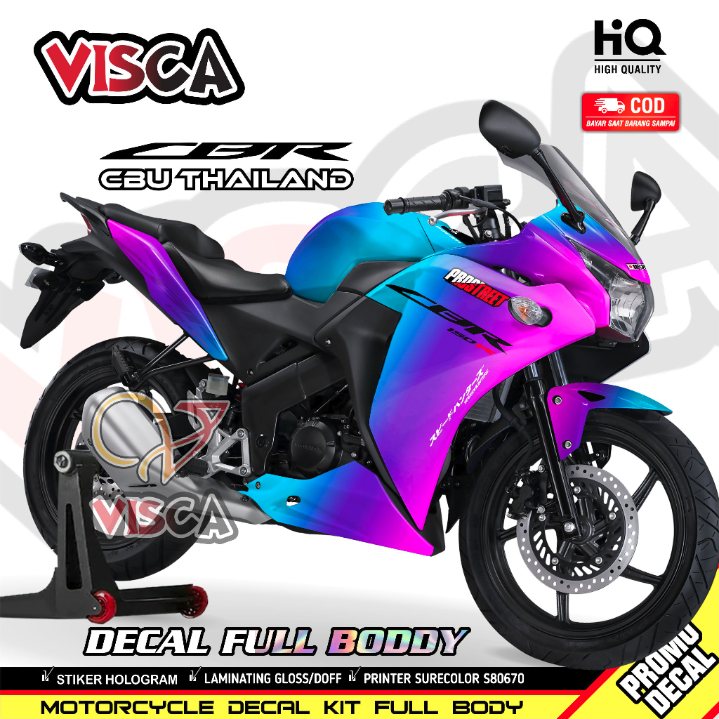 Decal Cbr 150R Cbu Thailand Full Body Striping Cbr 150r Cbu Thailand Stiker Cbr 150r Cbu Thailand bu