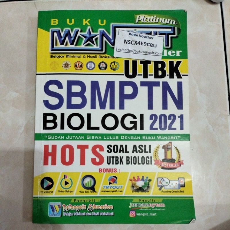 Buku WANGSIT UTBK SBMPTN BIOLOGI 2021 (PRELOVED)