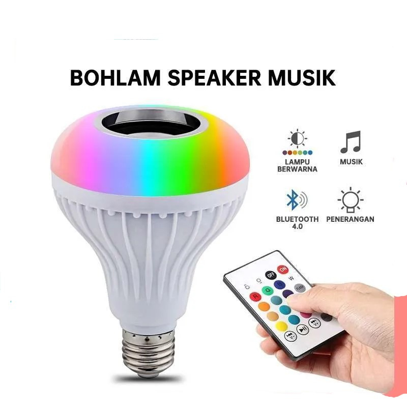 Bohlam Speaker Bluetooth LIGHT 12W - Tanpa Box Bawaan