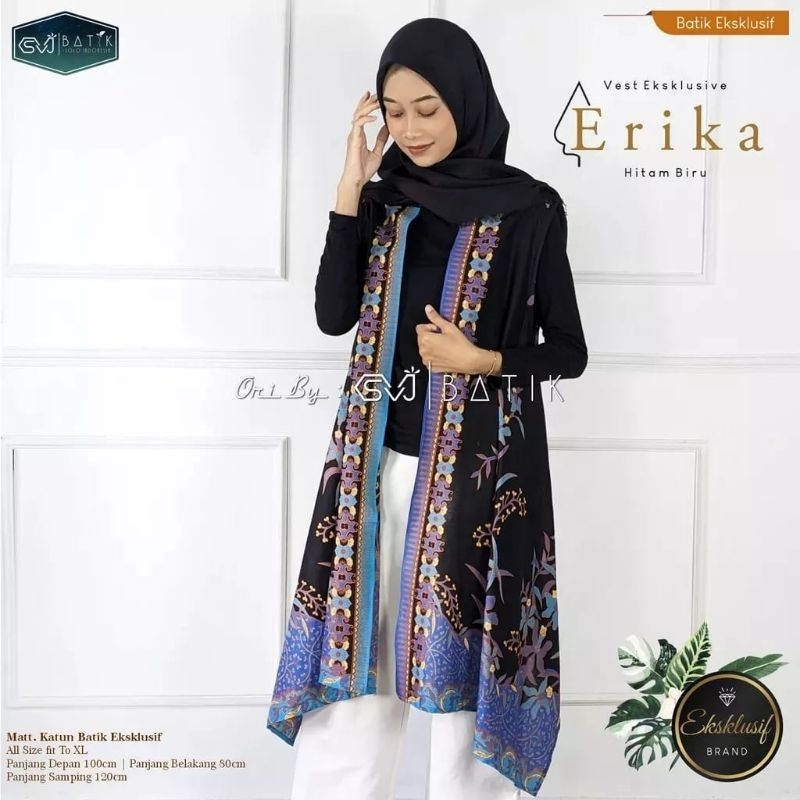 OUTER BATIK KONDANGAN OUTER BATIK HIJAB OUTER BATIK UNTUK GAMIS OUTER BATIK TANPA LENGAN OUTER BATIK