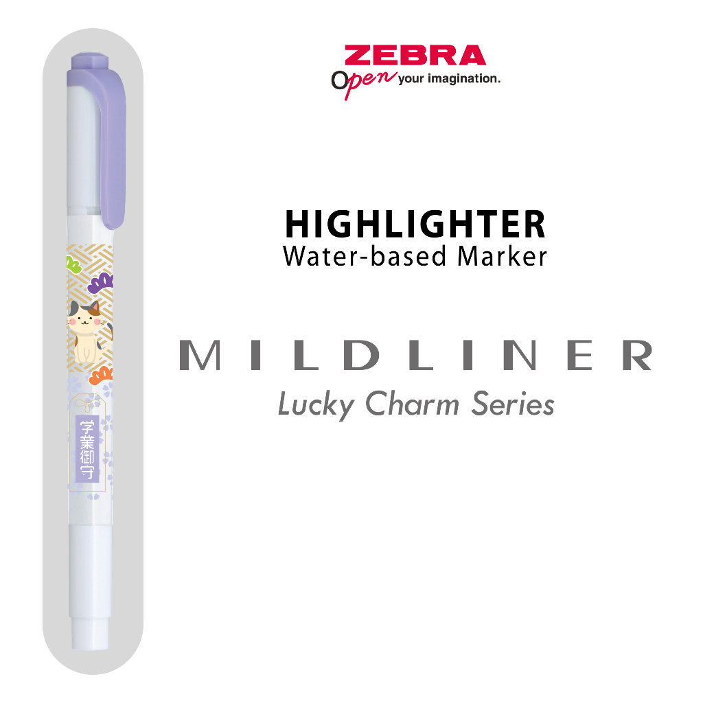 

ZEBRA Mildliner Charm Highlighter Penanda Berwarna Water Based Marker Spidol Warna