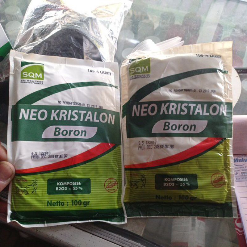 Pupuk Neo Kristalon Boron 100 gram Boron murni larut 100%