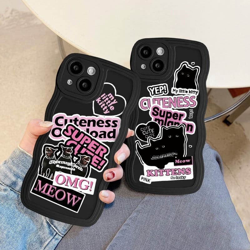 [GLH14] CASE GELOMBANG HITAM MOTIF FOR TYPE OPPO/VIVO/SAMSUNG/XIAOMI/REALME/IPHONE/INFINIX - CASE MO