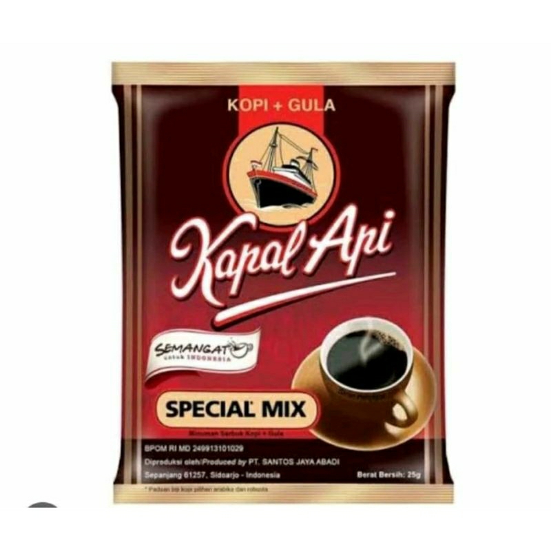 

Kapal Api Special Mix 25gr 1 renceng (10 sachet)