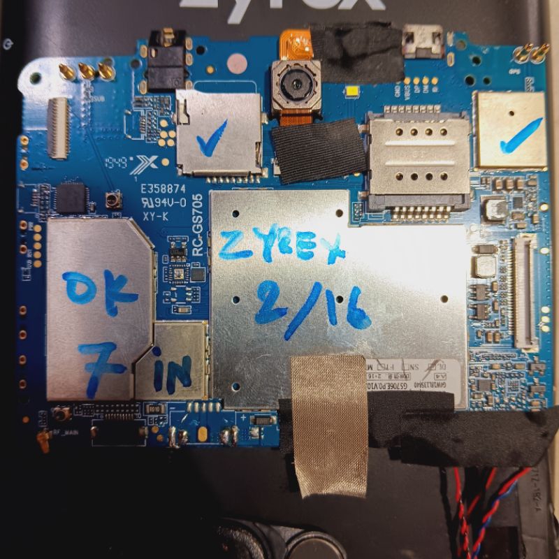 MESIN TABLET ZYREX 7in  MODEL ZT-216 -RAM 2/16