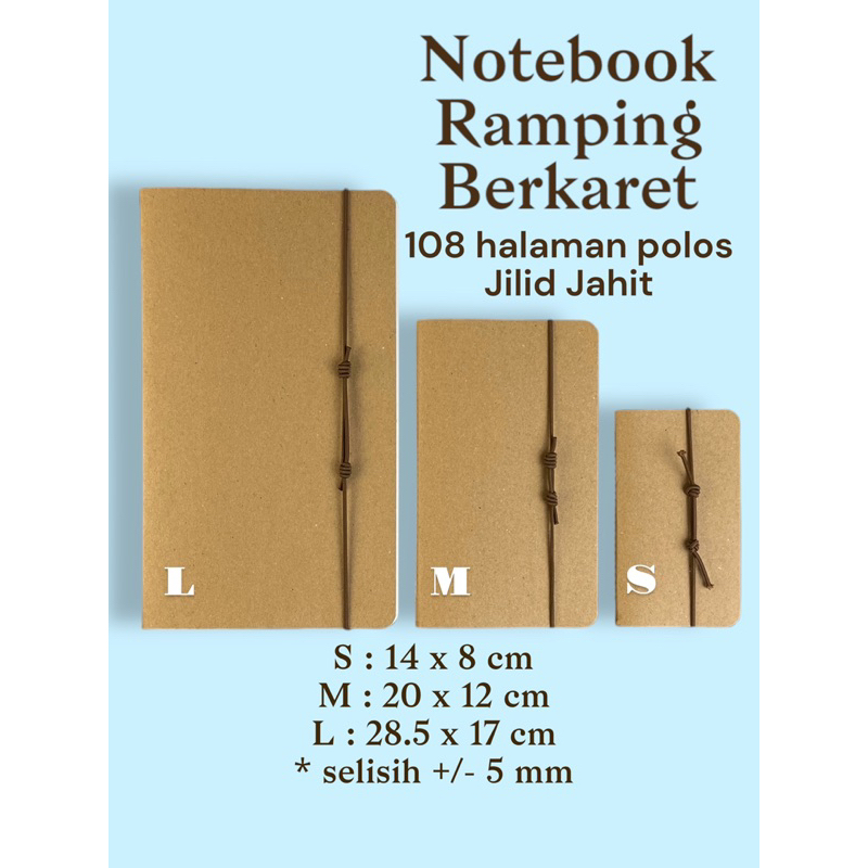 

traveller notebook estetik polos karet