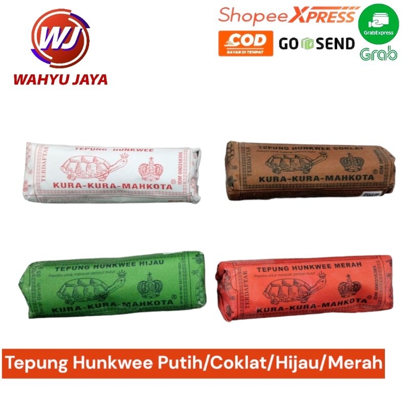 

Tepung Hunkwee Putih/Hijau/Coklat/Merah