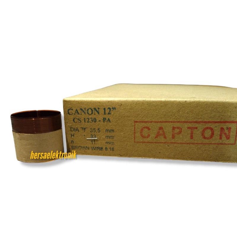 spull coil Canon speaker  12 inch 1230 pa spull coil speaker