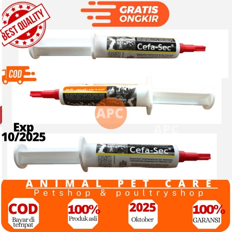 CEFA SEC - cefa-sec Obat Mastitis Masa kering ( Depolac Cloxa Ben Dry ) 10ml