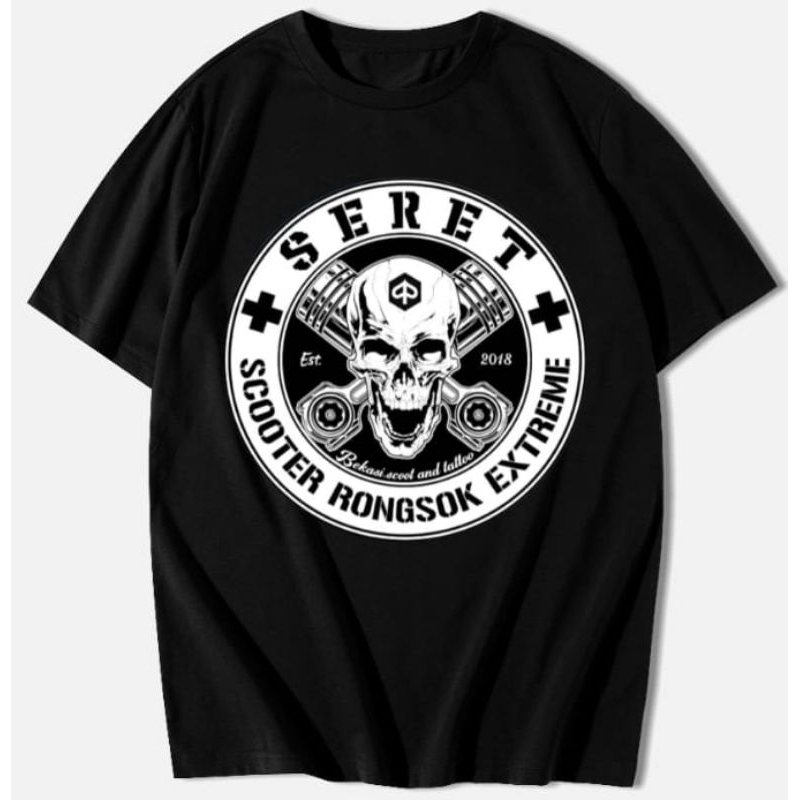 Kaos vespa SERET Vol.1 Scooter Rongsok extreme / vespa Piaggio/vespa rongsok/ vespa extreme/ vespa s