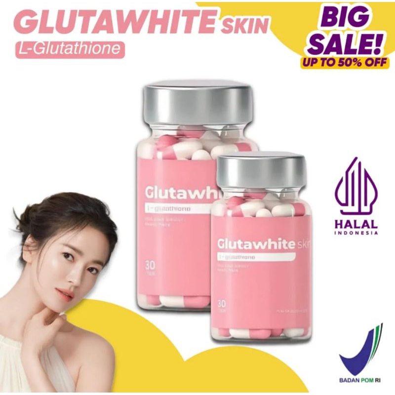 (TERLARIS) 30 Kapsul Full Glutawhite Kapsul Pemutih Kulit / Pemutih Badan Alami / Glutawhite Pemutih