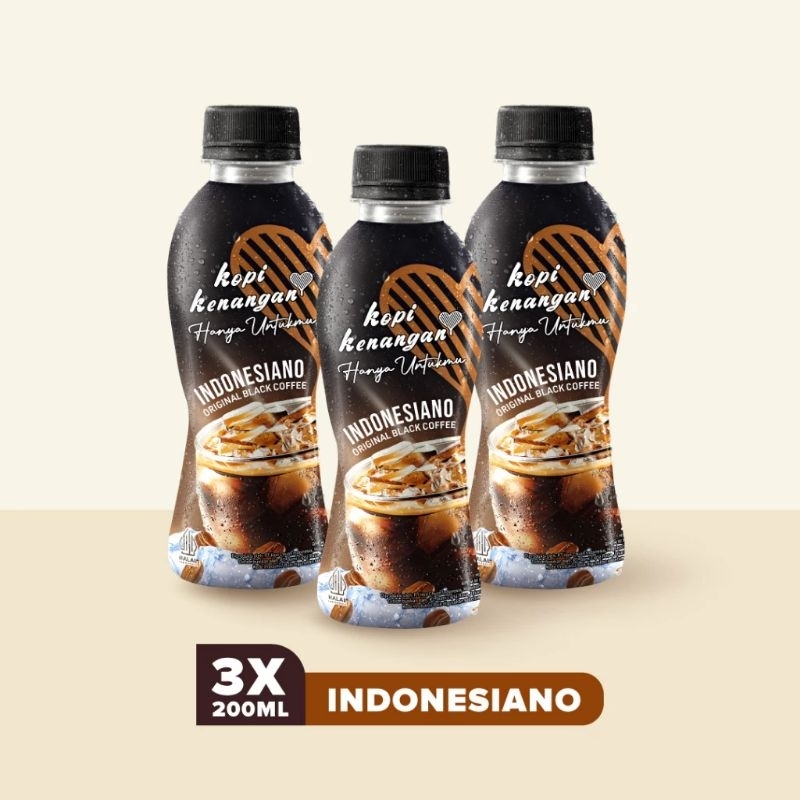 

KOPI KENANGAN INDONESIANO 3pcs BOTOL 200ML