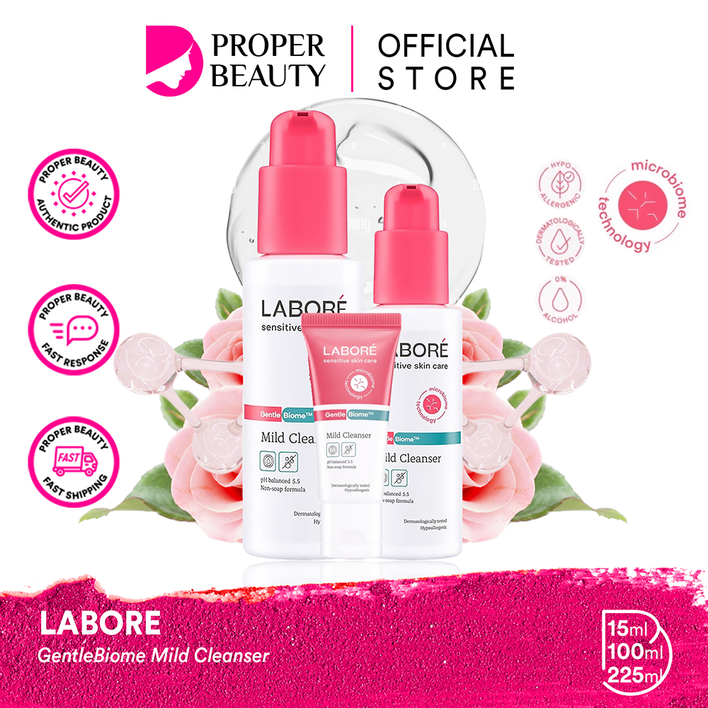 LABORE GentleBiome Mild Cleanser Indonesia / Pembersih Wajah 15ml 100ml 225ml / pH Balanced 5.5 Non-