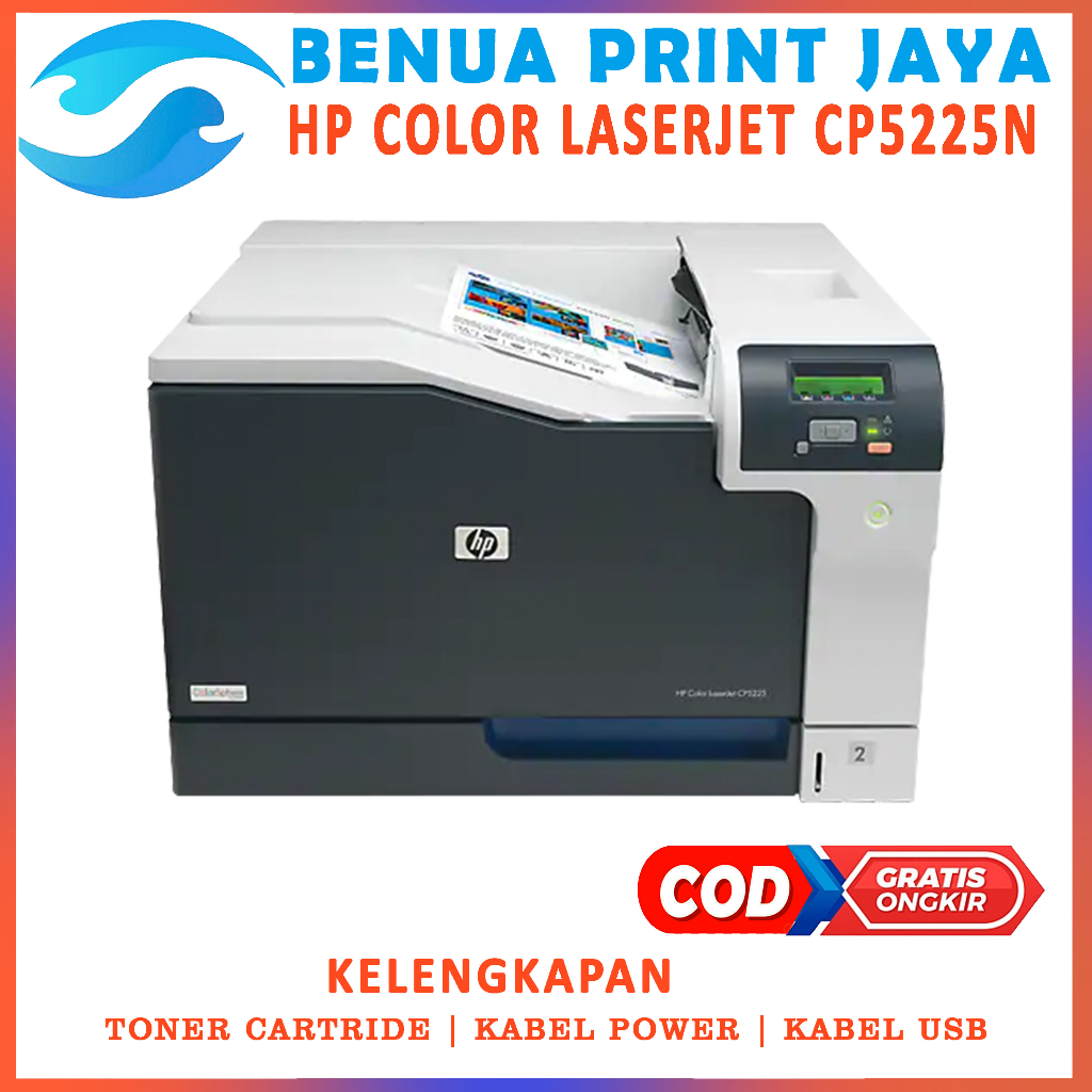 printer Hp laserjet CP5225 |  Color Laserjet Cp 5225 n {A3} siap pakai