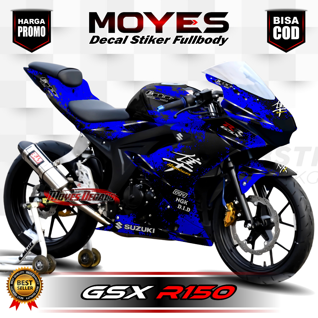 Decal GSX R150 Full Body - Stiker GSX R150 Full Body - Dekal GSX R150 Full Body - Striping GSX R150 