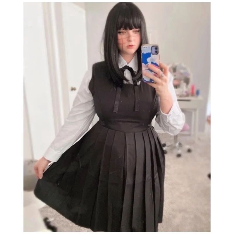 ASA MITAKA CHAINSAW MAN COSTUM COSPLAY SUDAH FREE BELT | COSPLAY ASA MITAKA COSTUM SEKOLAH