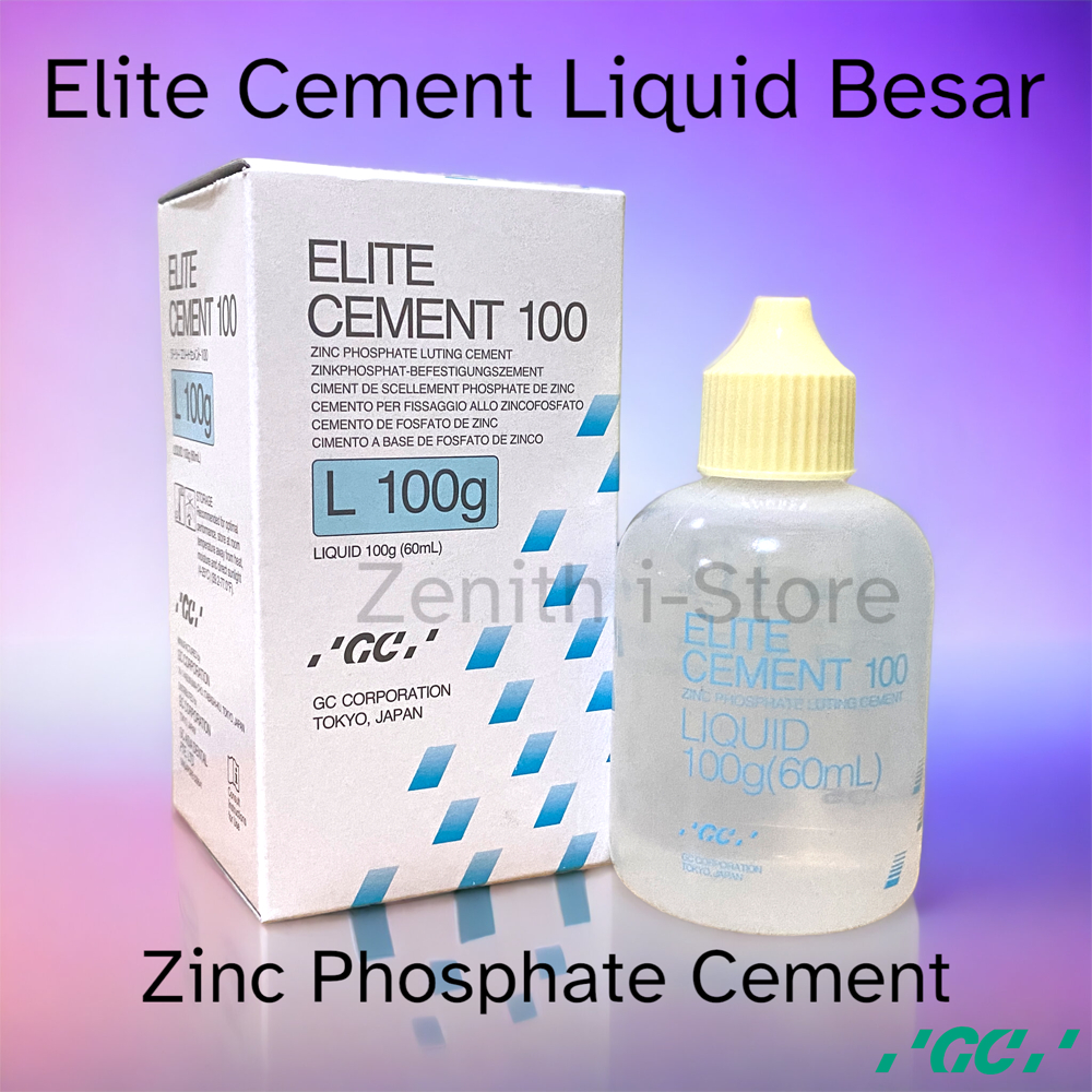 GC Elite Cement 100 Liquid Besar 100g Dental Cement Semen Gigi