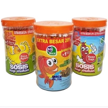 

sosis sonice ayam,sapi,otak otak