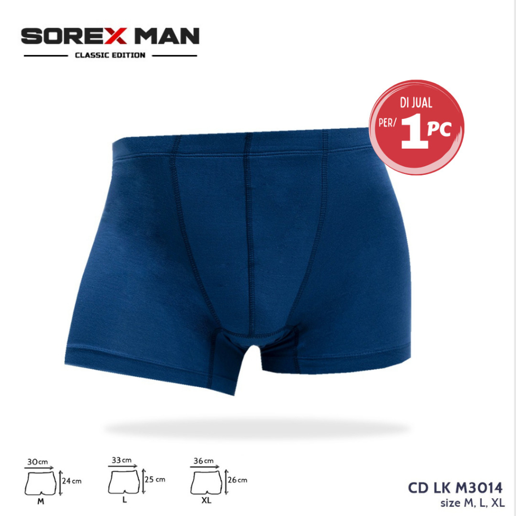 1 Pcs Sorex Man CD Men's Trunk boxer Rayon Spandex CD Lk M 3014