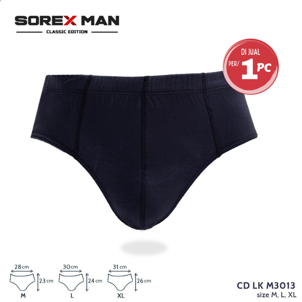 1 Pcs Sorex Man CD Men's Brief Rayon Spandex CD Lk M 3013
