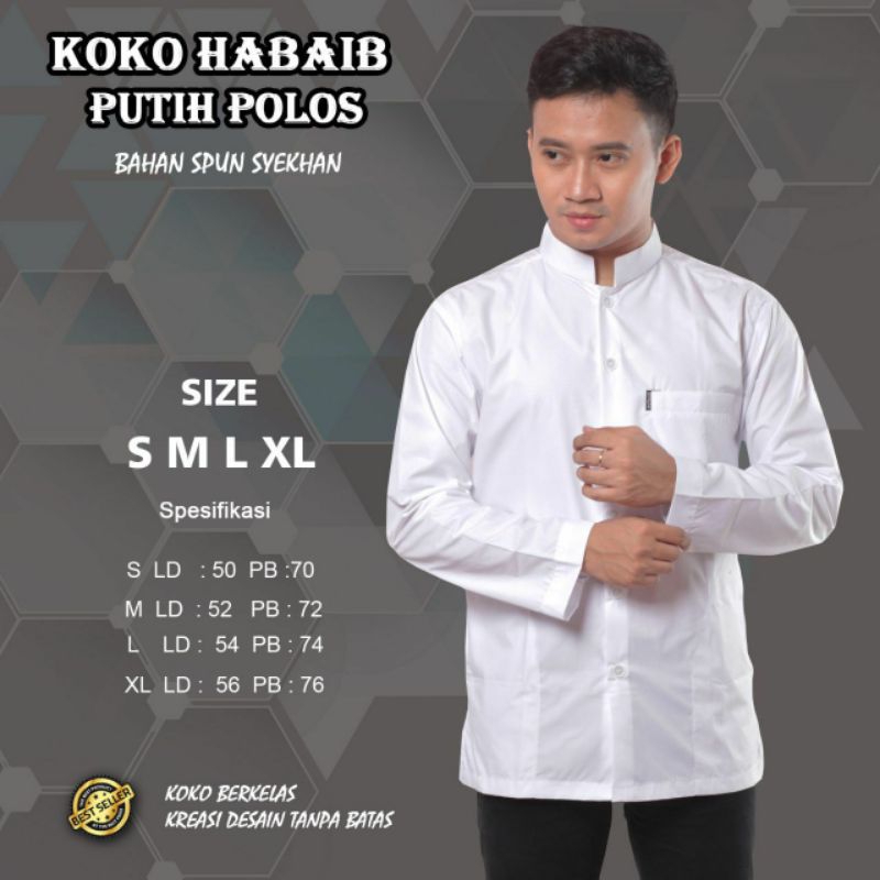 BAJU KOKO HAIBAH MODEL AMMU / BAJU KOKO SAKU SAMPING / KOKO HAIBAH SAKU SAMPING