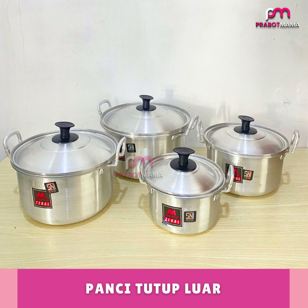 Panci Aluminium Tutup Luar - Prabotmama / Panci Air Alumunium Besar Kecil / Alat Masak Dapur